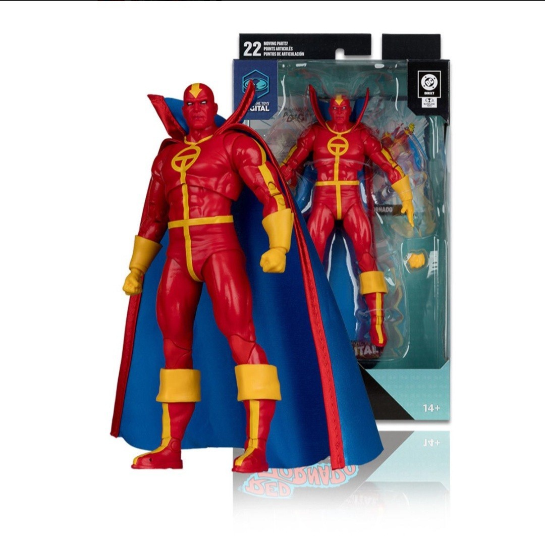 McFarlane DC Direct Digital Red Tornado Gold Label 7in Figure MIP In Hand