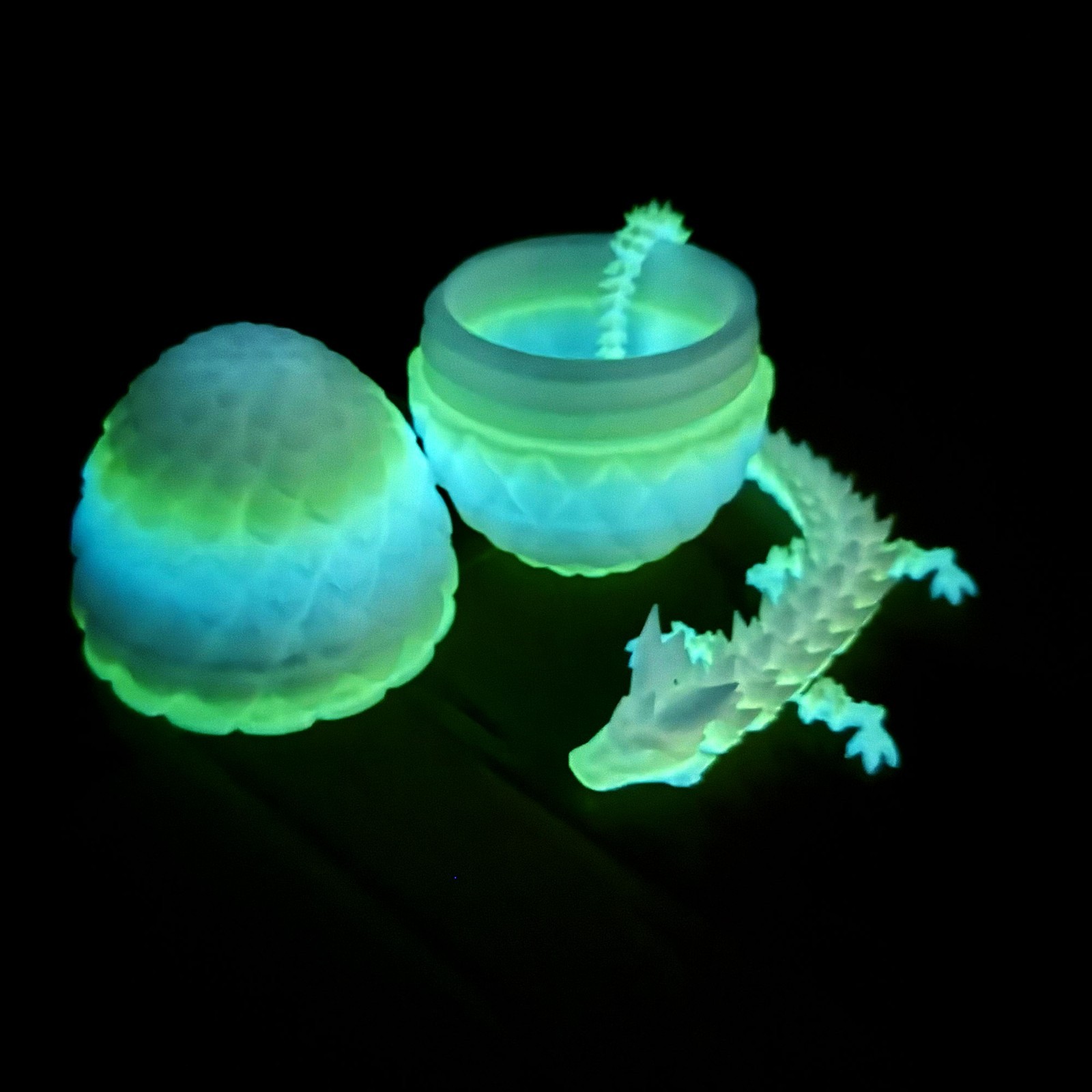 3D Printed Crystal Egg Model,Articulated Animals figure,Fidget Toys Home Decor
