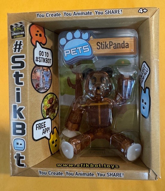Zing Stikbot Brown Panda NEW SEALED Ships FREE in the USA