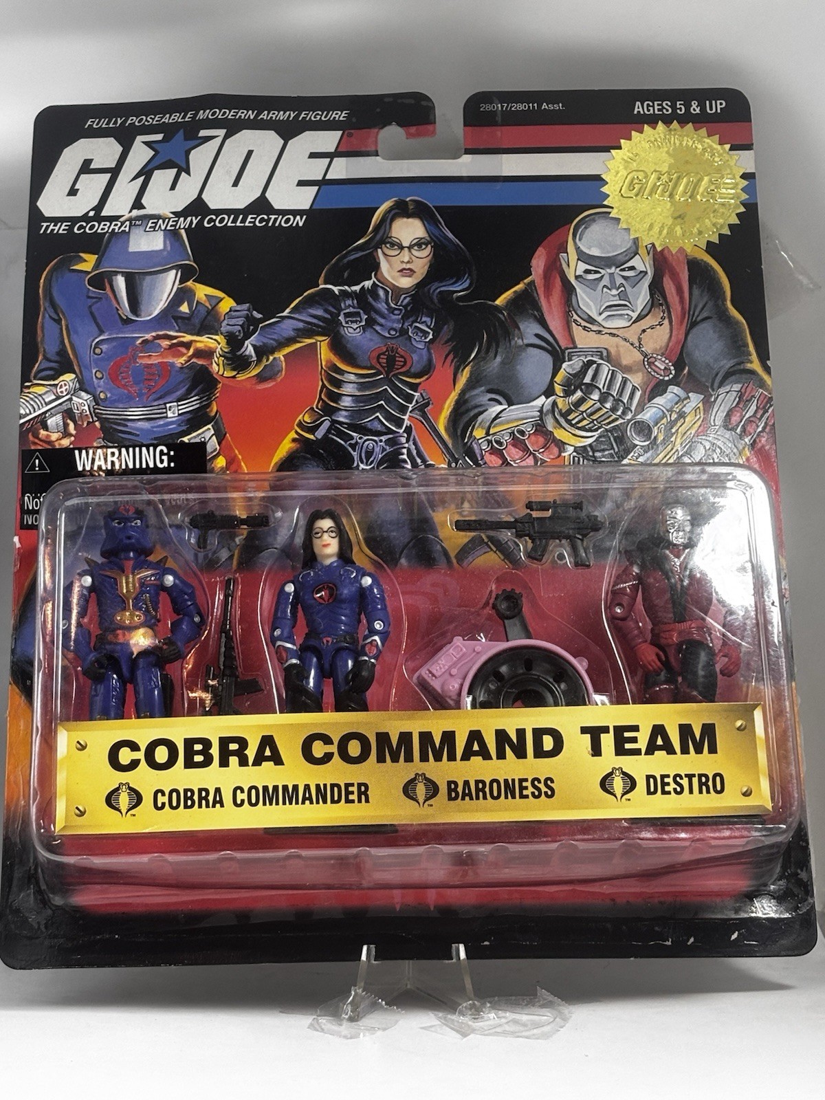 1997 GI Joe Cobra Command Team, Cobra Commander, Destro & Baroness MOC