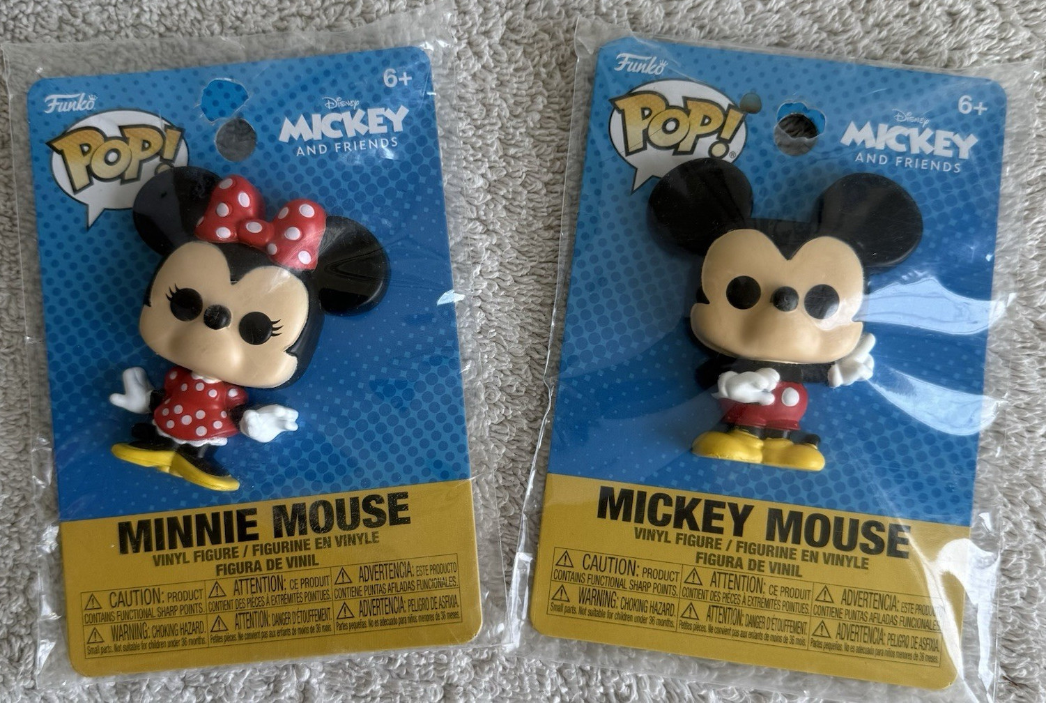 Funko POP! Disney Mickey & Friends Mickey Mouse & Minnie Mouse Vinyl Figurines