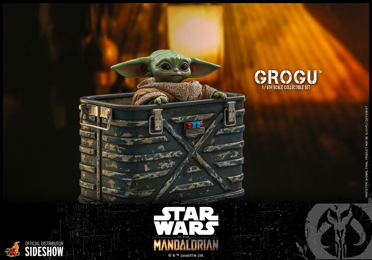 Hot Toys Grogu Star Wars Mandalorian The Child 1/6 Scale Figure Set TMS043 New