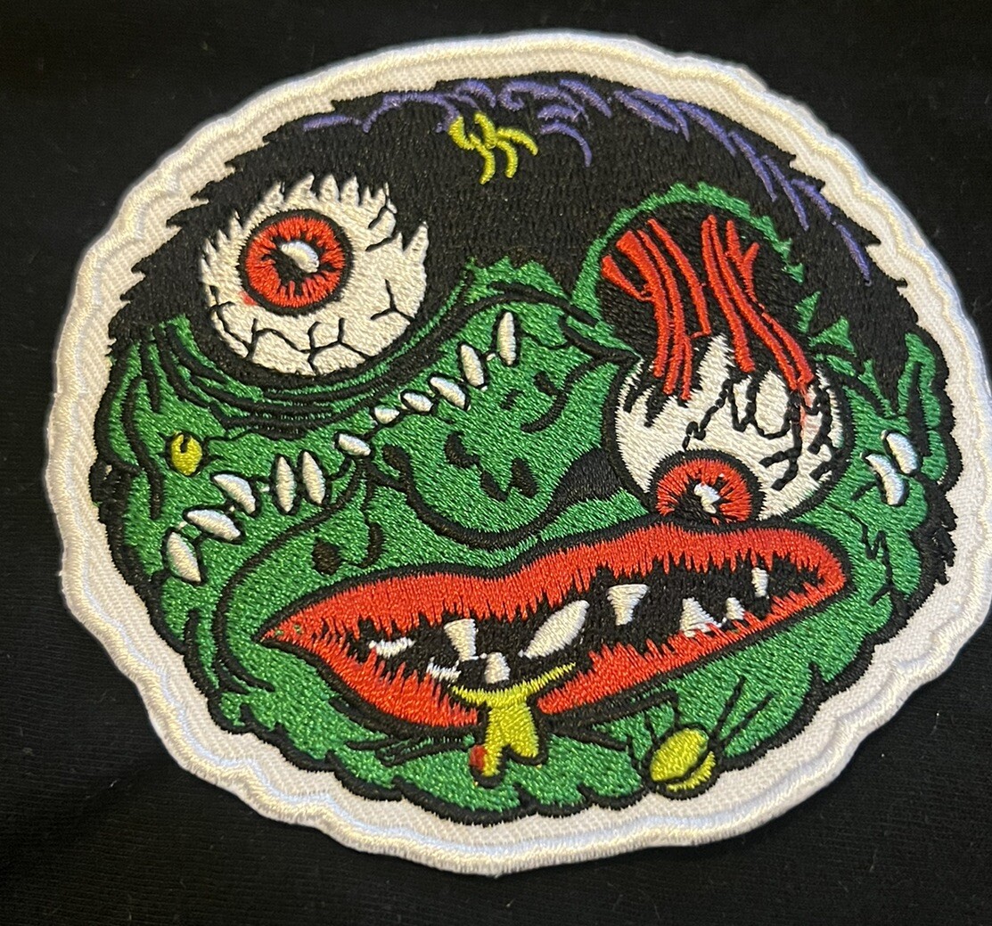 MADBALLS embroidered figure ball patch SLOBULUS action cyclops Mad Ball Gpk