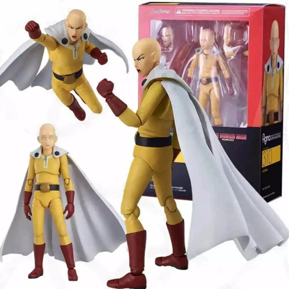 One Punch Man” Anime Saitama Action Figures Figma 310 Model Toys Gift Brand -NEW