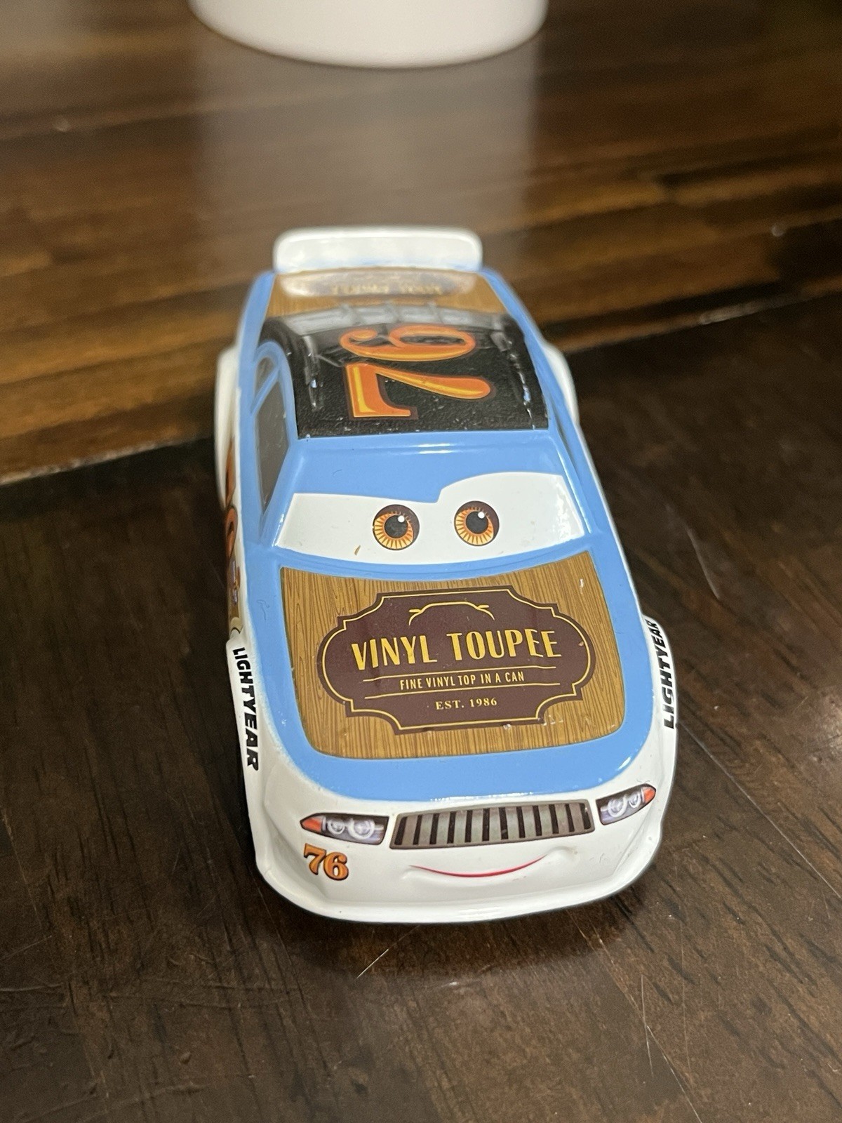 Disney Pixar Cars Pull N Race Rev Roadages #76 Vinyl Toupee Disney Store