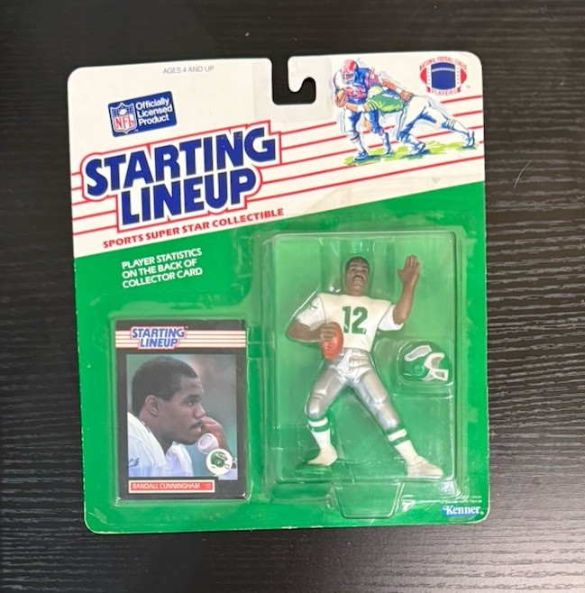 1989 Randall Cunningham Philadelphia Eagles #12 NFL Starting Lineup Figure