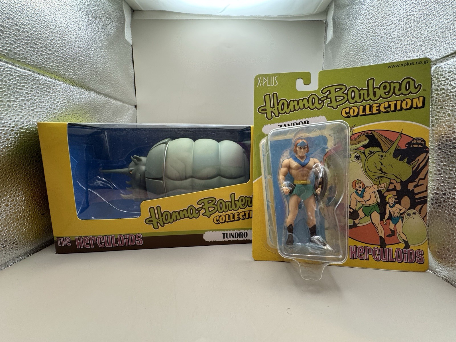 The Herculoids Tundro and Zandor X-Plus Figures CIB Factory Sealed