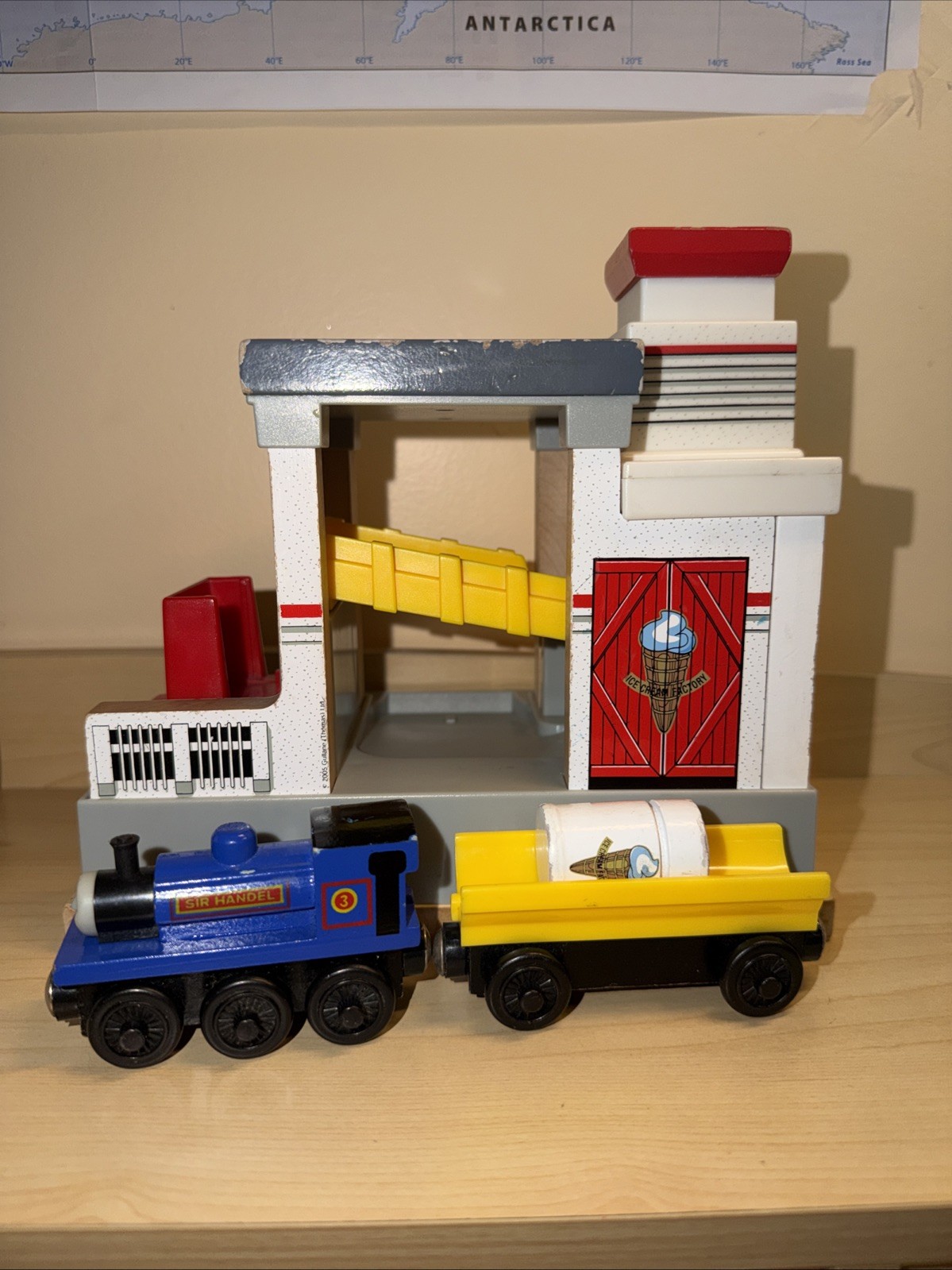 ICE CREAM FACTORY ! THOMAS FRIENDS TRAIN WOODEN RAILWAY SODOR ICE CREAM BARREL *
