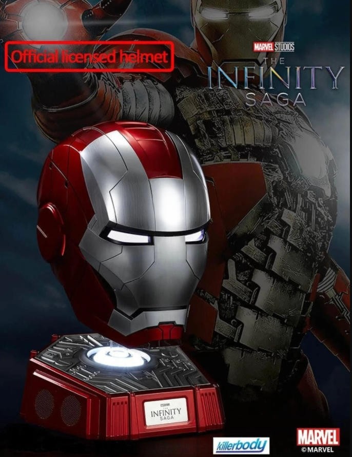 Killerbody 1/1 Collectible Iron Man MK5 Helmet Wearable Mask Props Gift