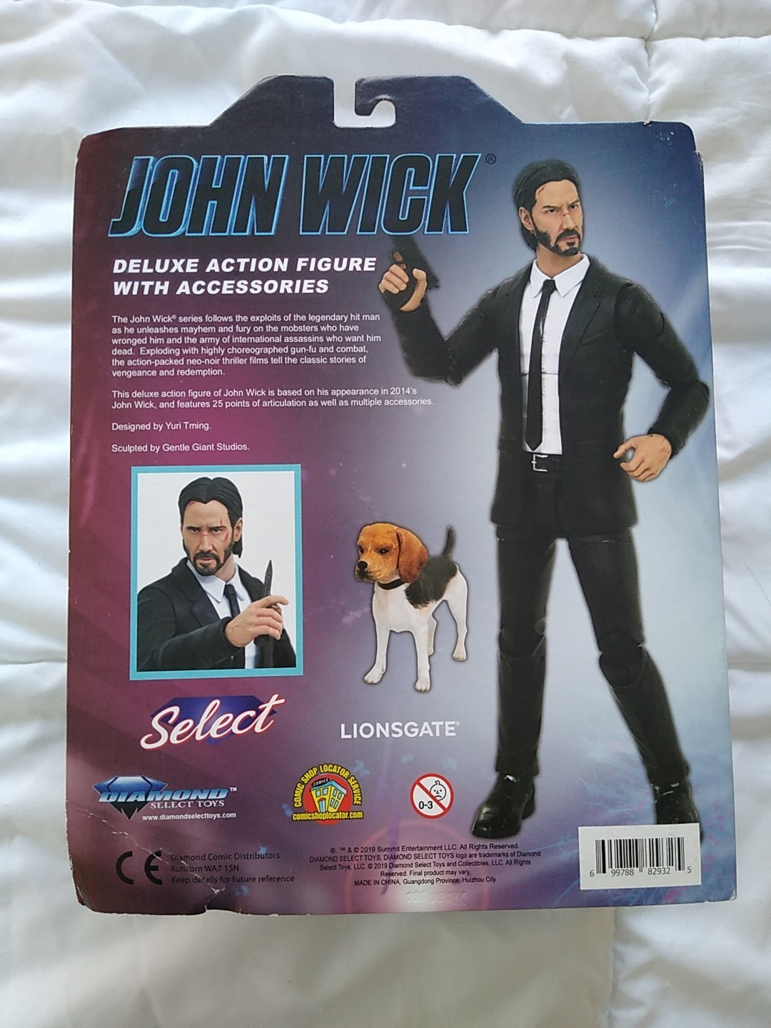 2019 Diamond Select John Wick Deluxe 7&Prime; Action Figure with Accessories New NIP