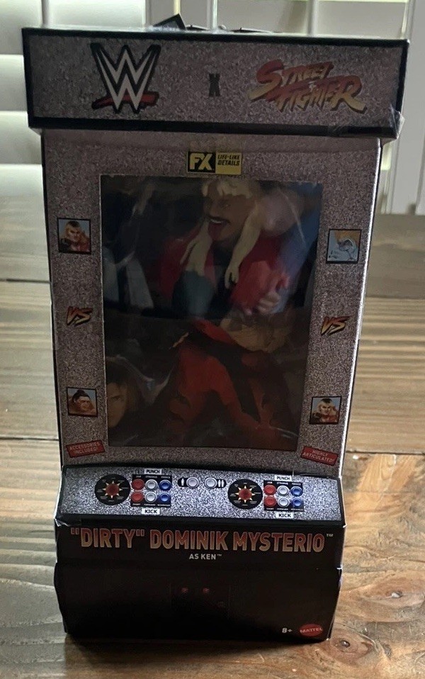 WWE x STREET FIGHTER SERIES « DIRTY » DOMINIK MYSTERIO AS KEN MATTEL CAPCOM NEW