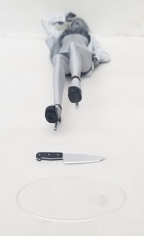Incomplete NECA 6.5&Prime; Sin City SDCC 2005 Ex. Brittany Murphy B&W « Shellie » Figure