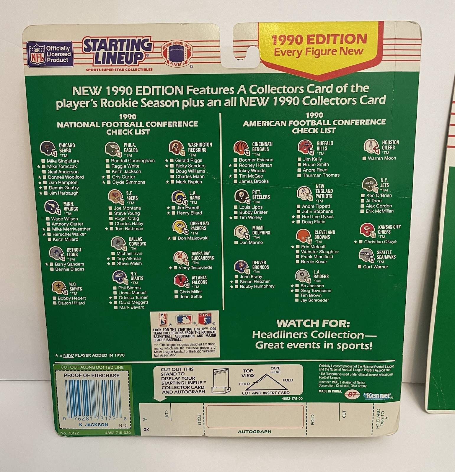 1990 Philadelphia Eagles Team Set Starting Lineup LOT Reggie White Cris Carter +