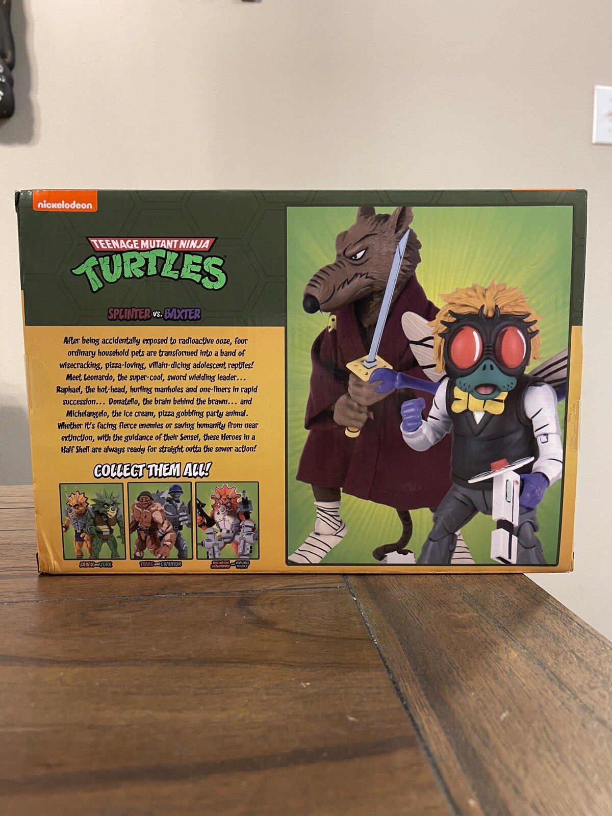 SPLINTER VS BAXTER TMNT 2 PACK NECA TARGET EXCLUSIVE In Hand NEW
