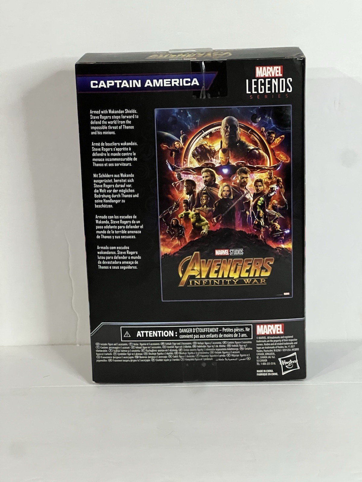 Marvel Legends Captain America (Chris Evans) Avengers War The Infinity Saga