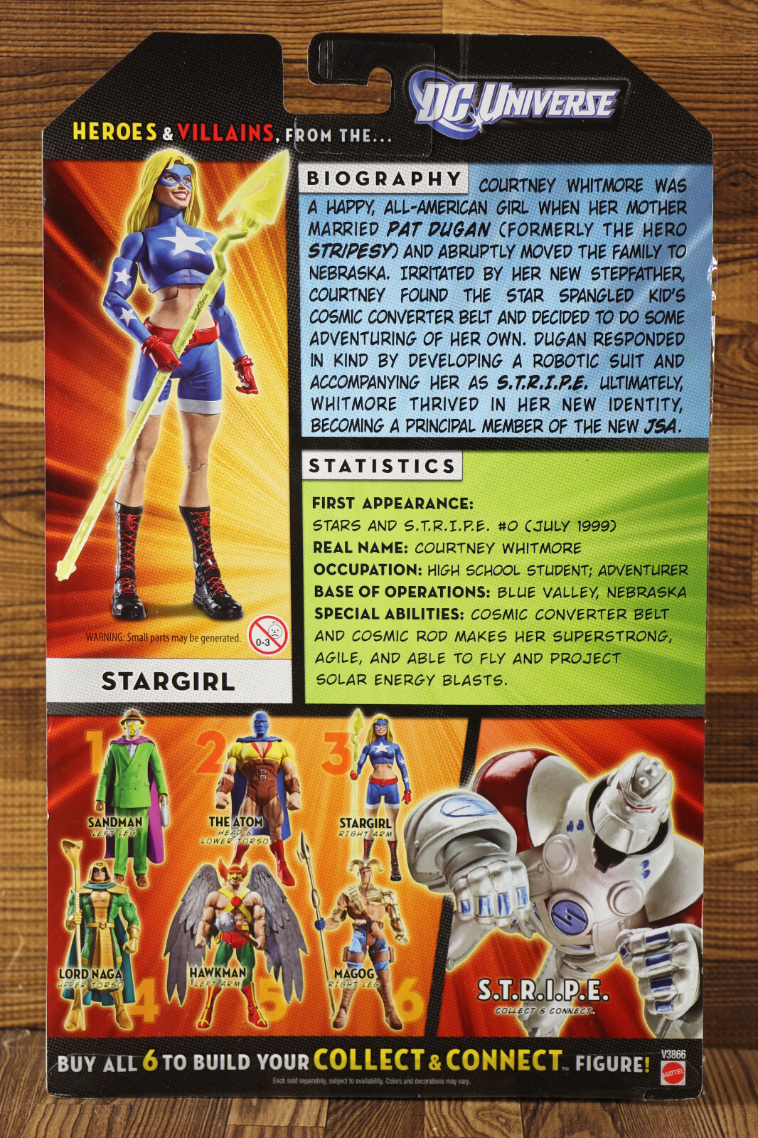 2011 DC Universe Classics STARGIRL Wave 19 Figure 3 STRIPE BAF