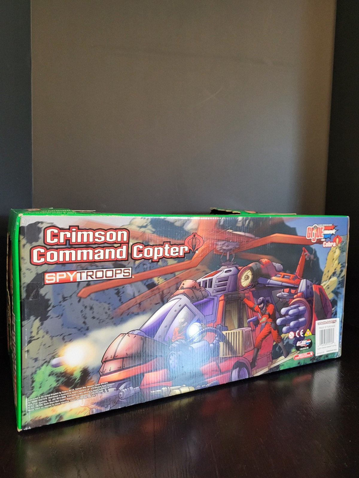 Crimson Command Copter w Tomax Xamot GI JOE COBRA Spy Troops MIB NEW #1