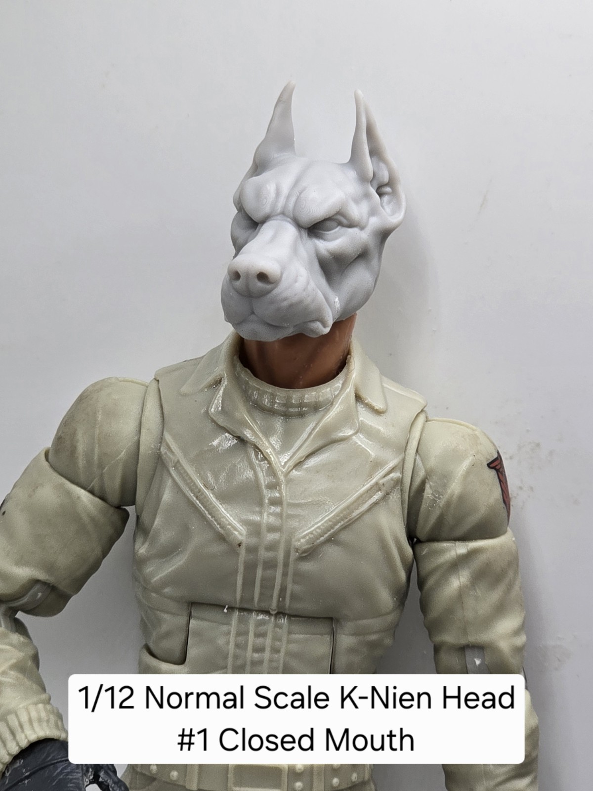 3d Printed K-NEIN DOG HEAD #1 6&Prime; 1:12 Classified/Legends SCALE