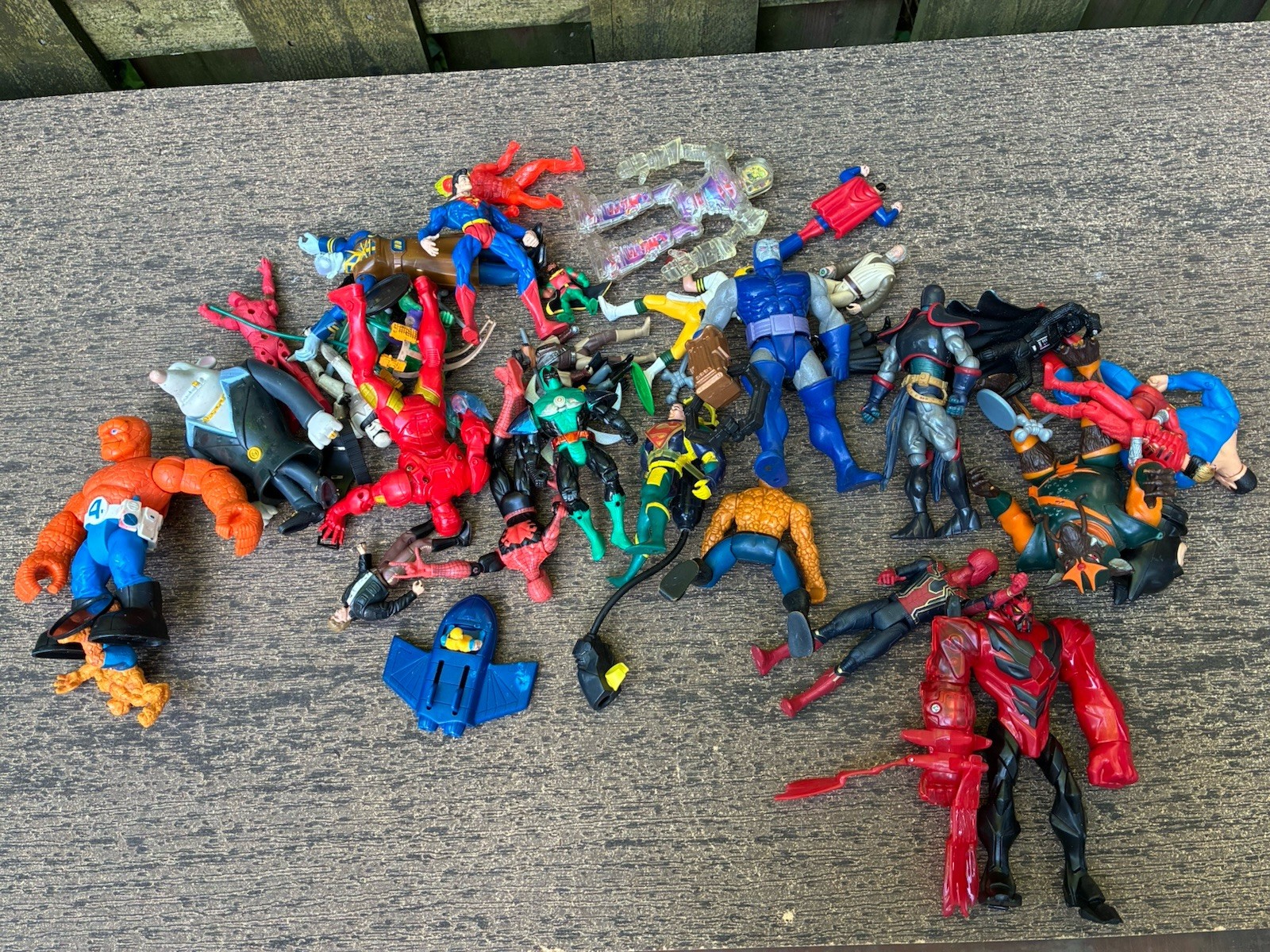 mixed acution figure lot DC , marvel ,others