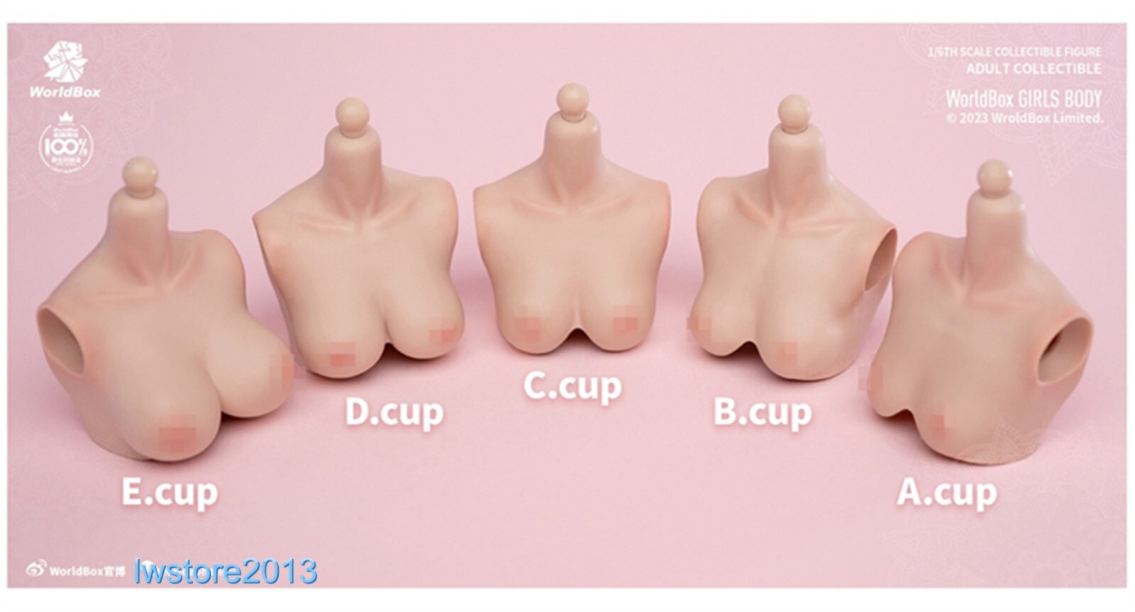 Worldbox 1:6 Big Bust Breast Replacement Cover Model For 12 » Female Figure Body