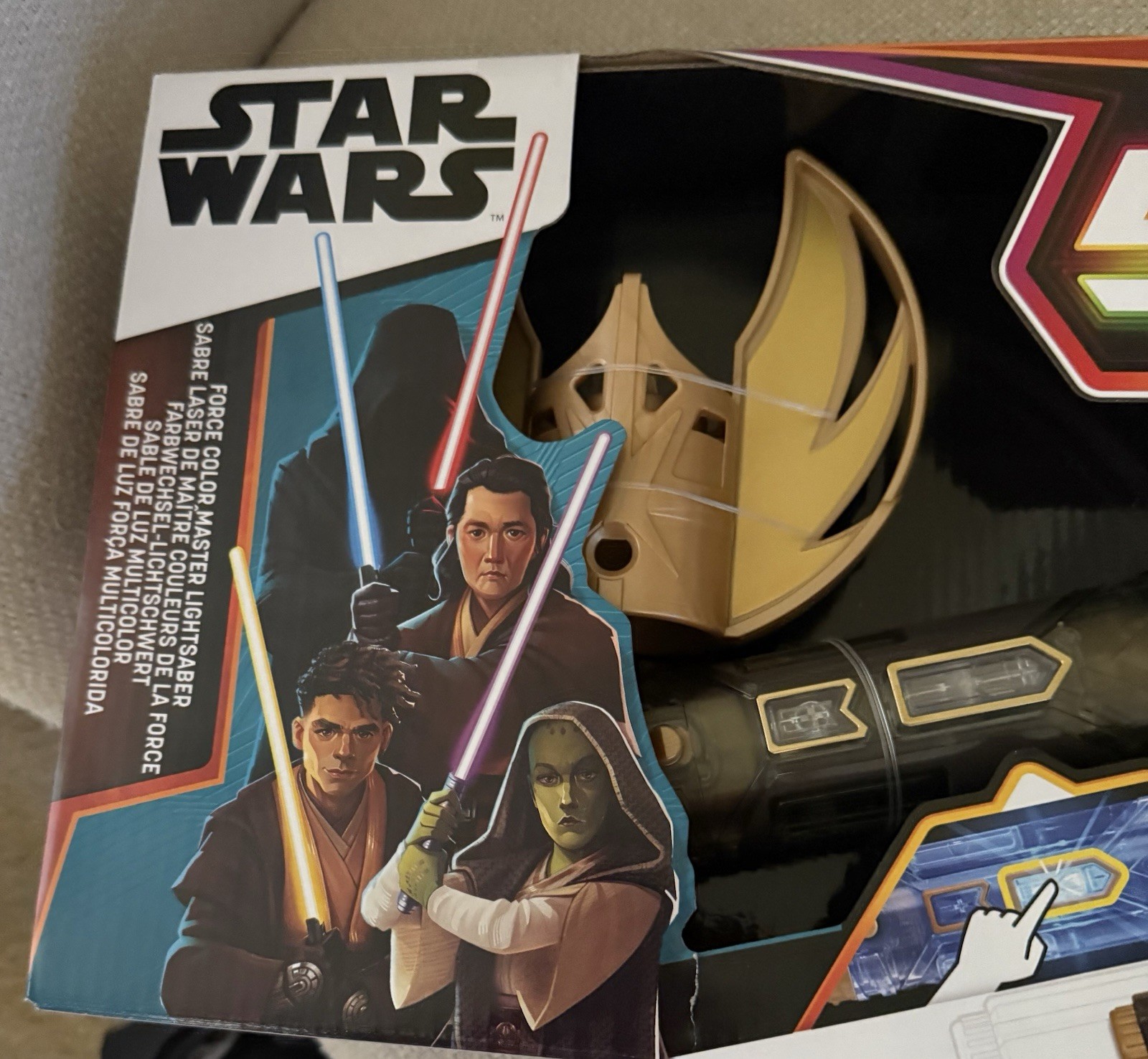New Star Wars Lightsaber Forge Force Color Master Lightsaber 5 Color Changing