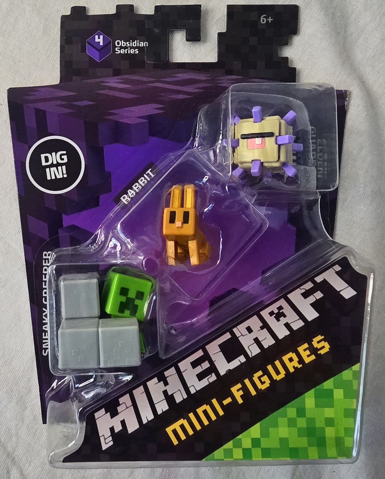 Obsidian Series 4 Elder Guardian Rabbit & Sneaky Creeper Mini Figure 3-Pack NEW