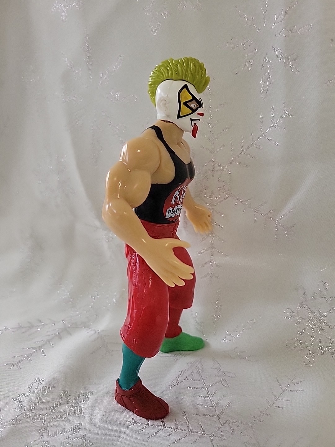 Psycho Clown Lucha Libre Action Figure 7” | Mexican Wrestler AAA CMLL INew Green