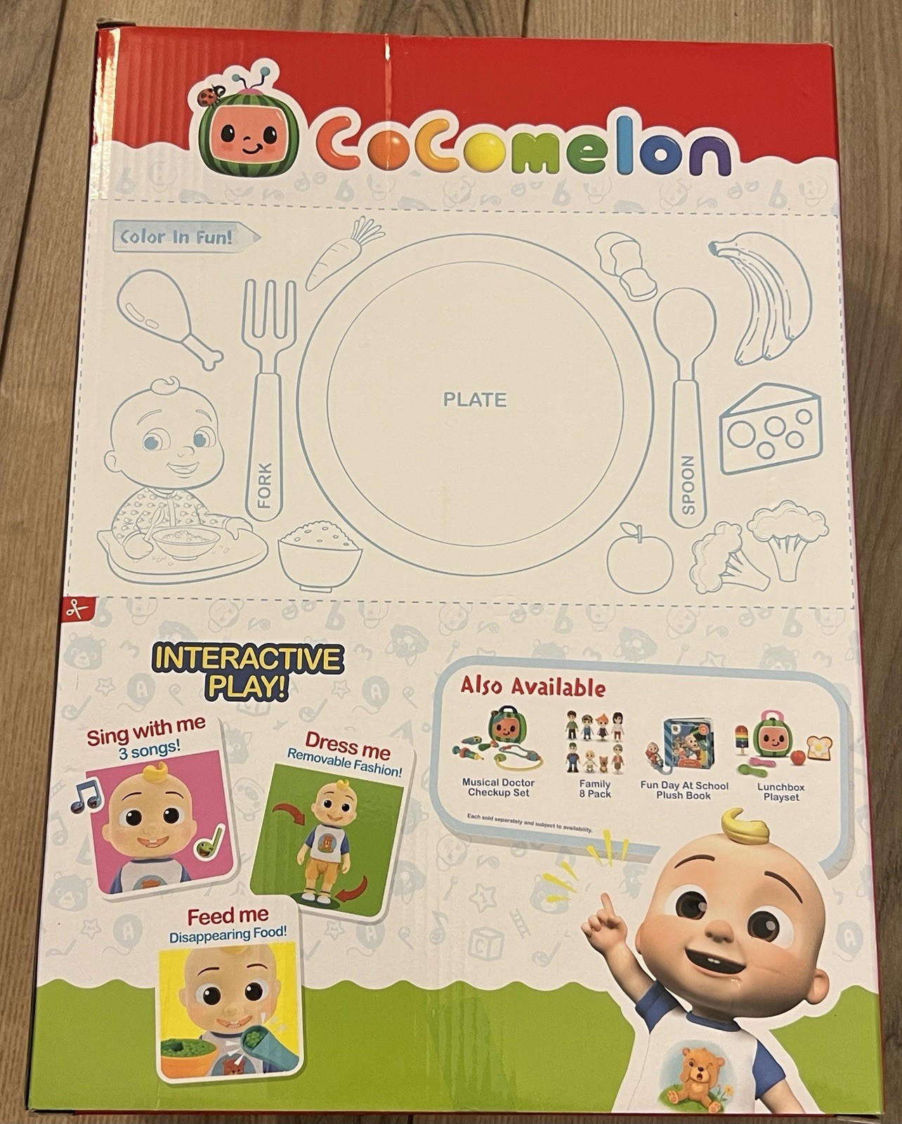 CoComelon Deluxe Interactive Play JJ Doll Sing Feed And Dress JJ Brand New