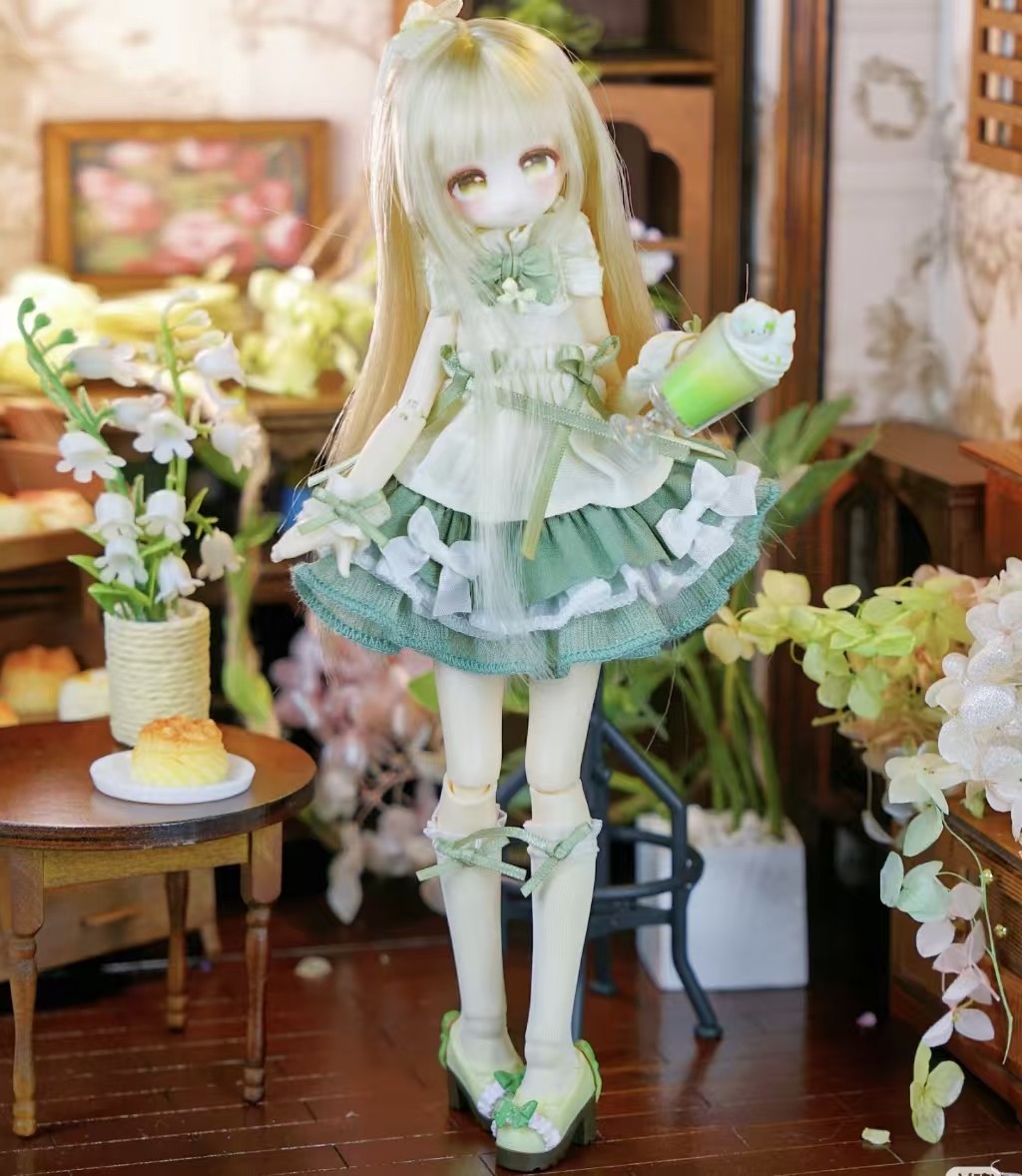 Momotale Cheese Jasmine Green Grape Milk Tea 8.6In Bjd Action Figure In Stock