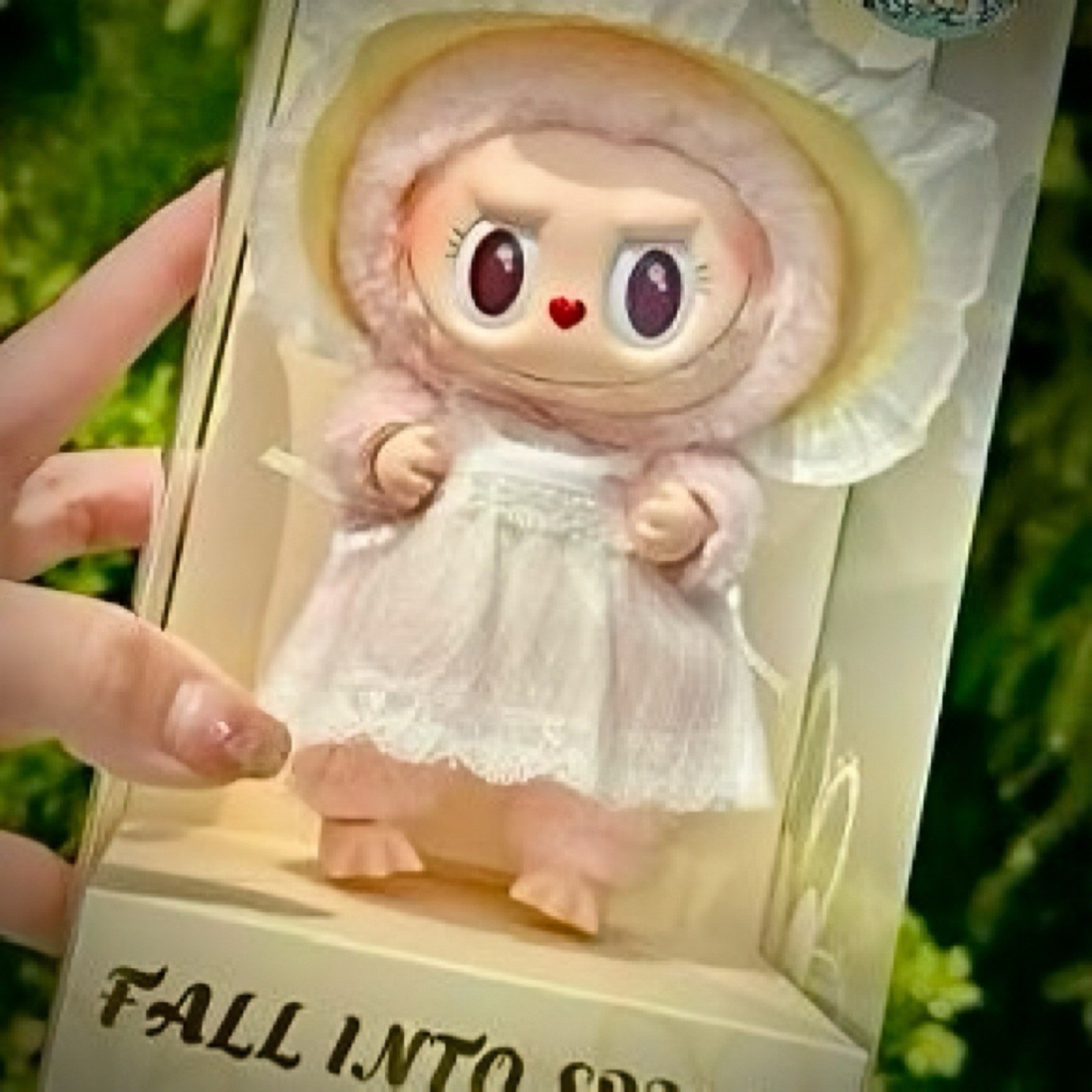 Labubu Authentic Mokoko Fall Into Spring Doll Pendant Pop Land Exclusive