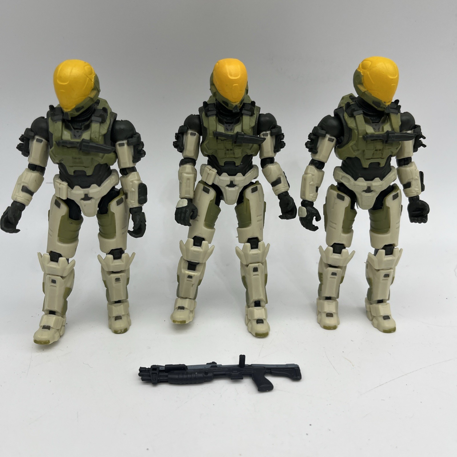 World Of Halo 4&Prime; Infinite Mantis Spartan Eva Pilot LOT OF THREE 1/18 FIGURES