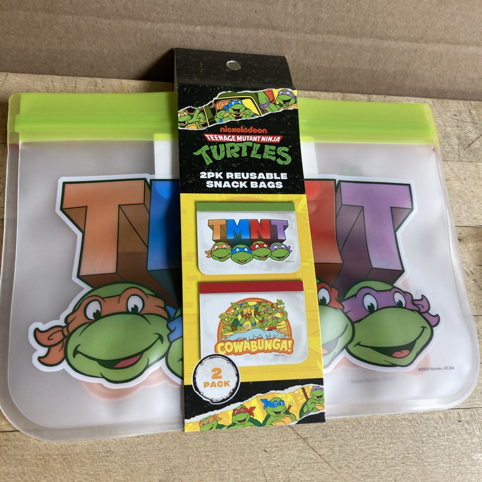 TMNT Teenage Mutant Ninja Turtles, Reusable snack Bags, nickelodeon Brand New