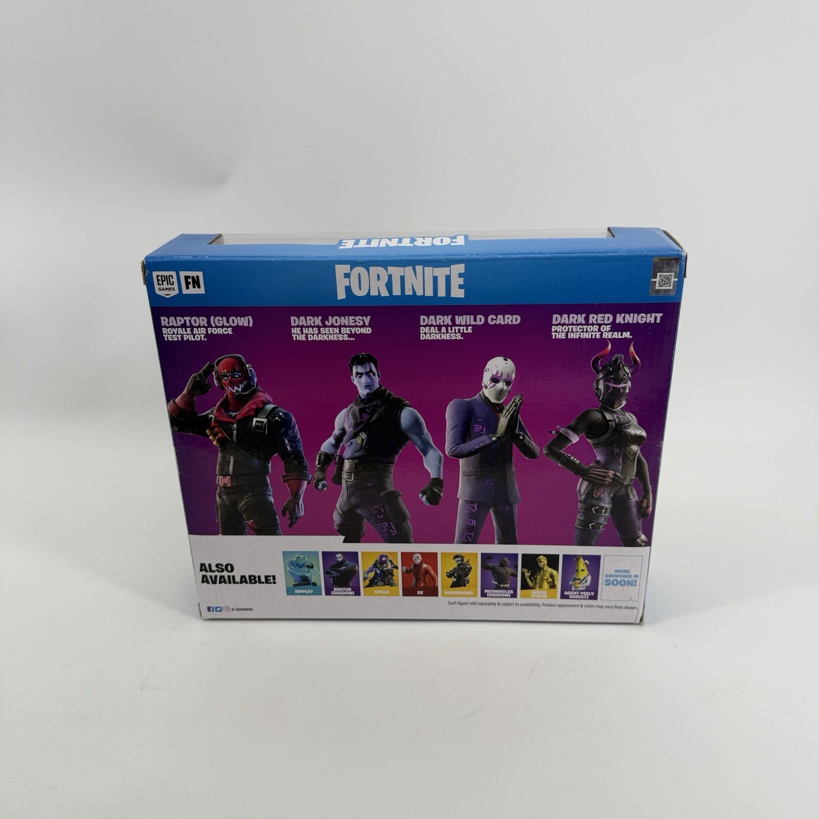 Fortnite Squad Mode Action Figures Dark Red Knight Wild Card Jonesy Raptor Glow
