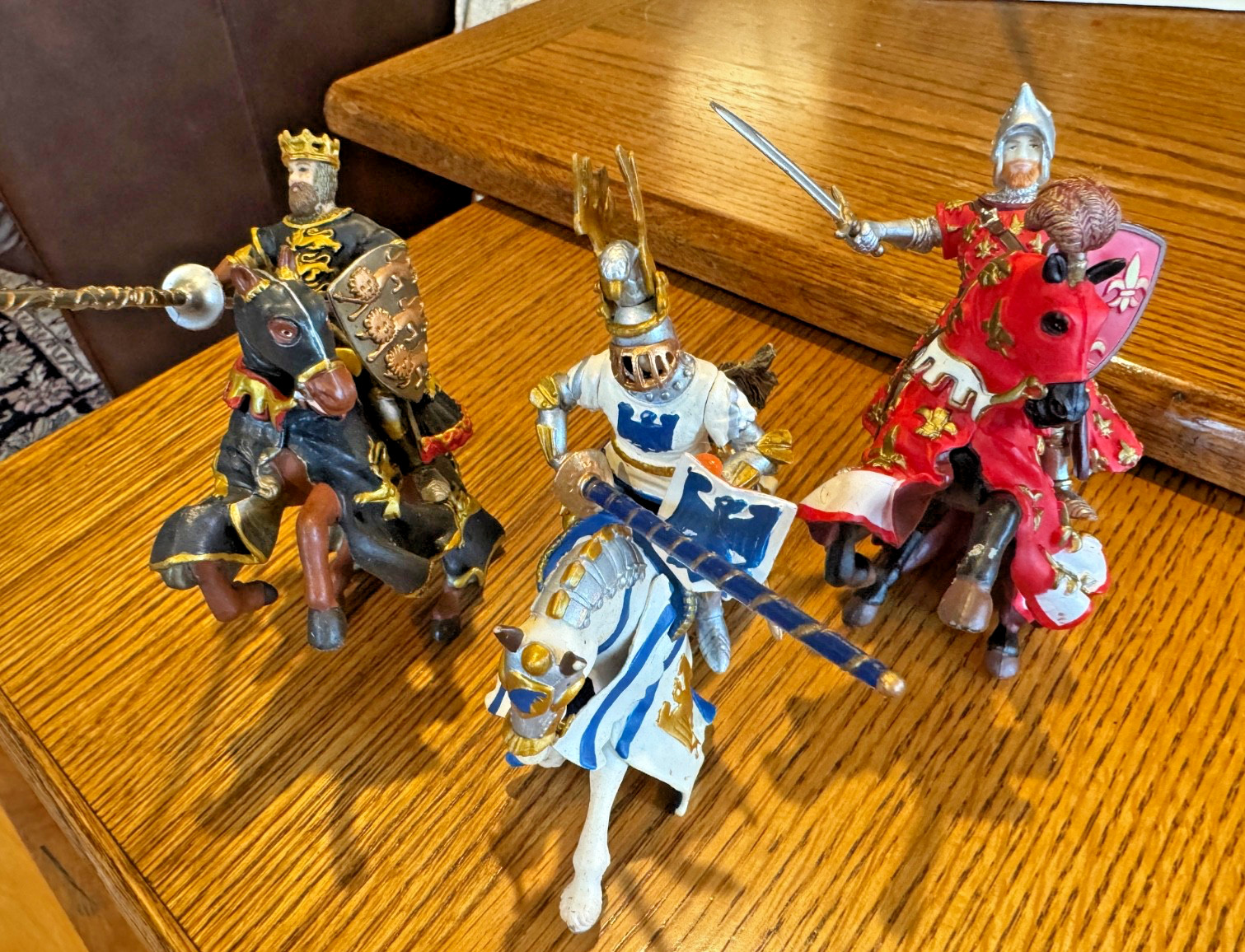 6 piece set -Papo Knights/ King & Horses Medieval Figures Ships free