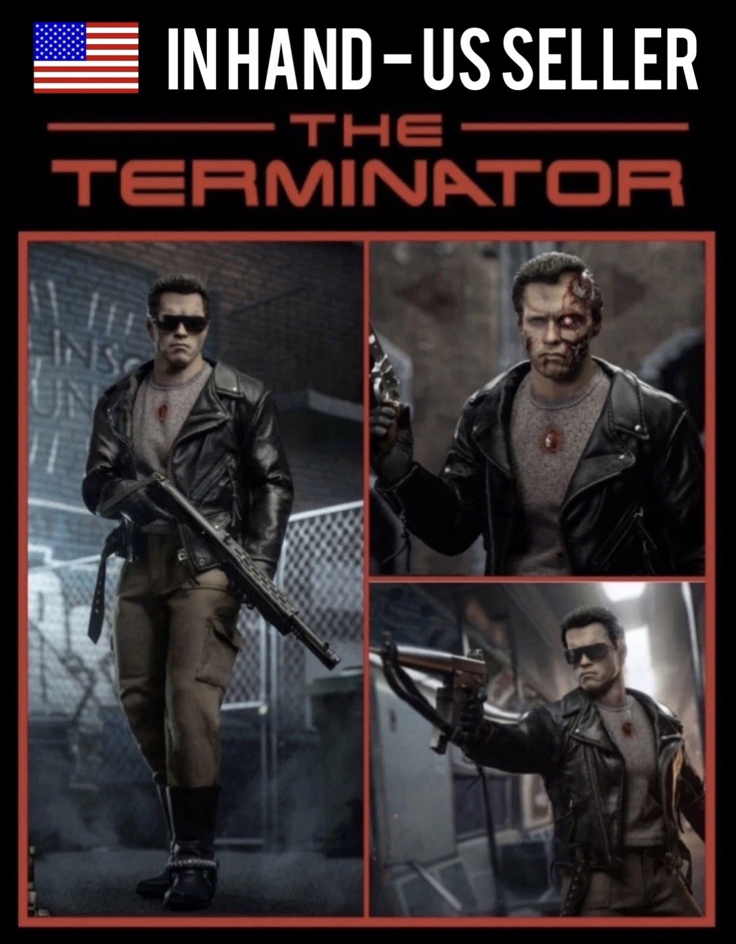 1/6 Terminator Future Warrior T800 PRESENT TOYS PT-SP80 MMS HOT – US SELLER