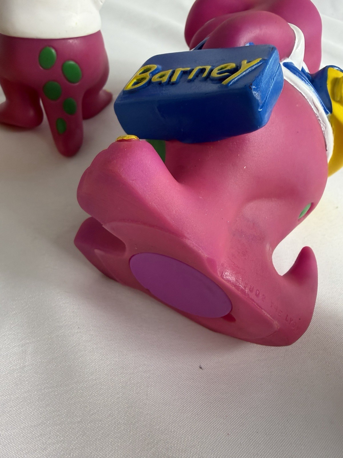 The Lyons Group Barney 1990s Fun Time Lot of 3 Figures And Bank