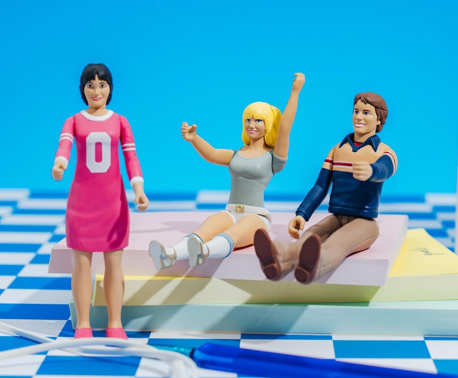 Three&rsquo;s Company 3.75&Prime;H Action Figures 2025 SDCC Exclusive Set of 3 MINT IN BOX