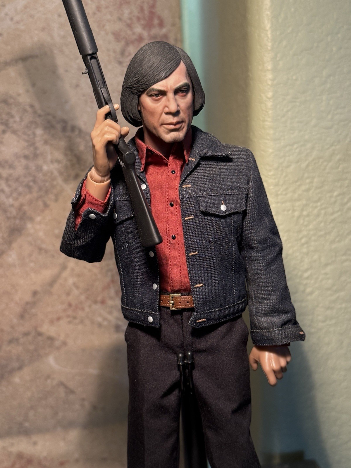 Super Rare Custom Iris Balloonman Anton Chigurh No Country For Old Men 1/6Figure