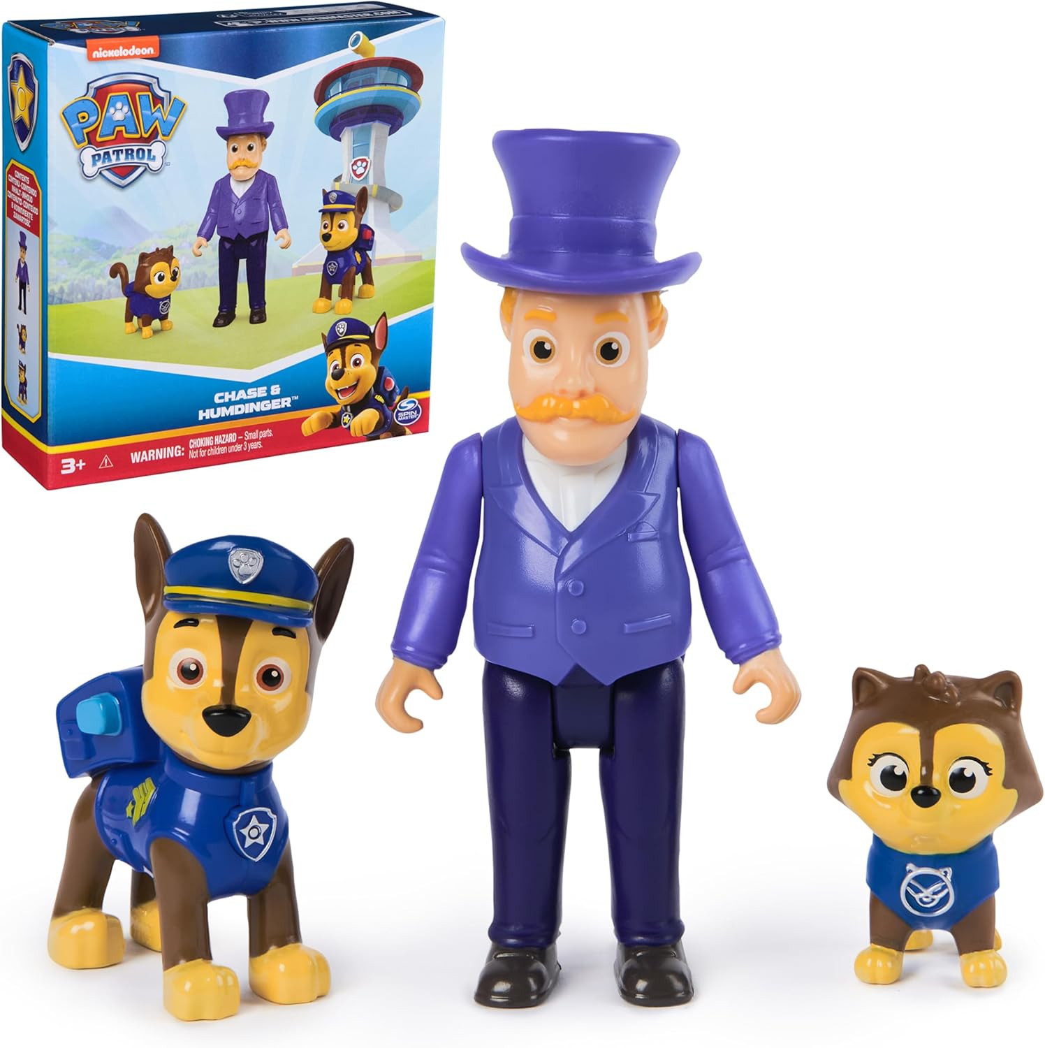 Chase & Humdinger Figures Set, Kids Toys for Boys and Girls Ages 3 an