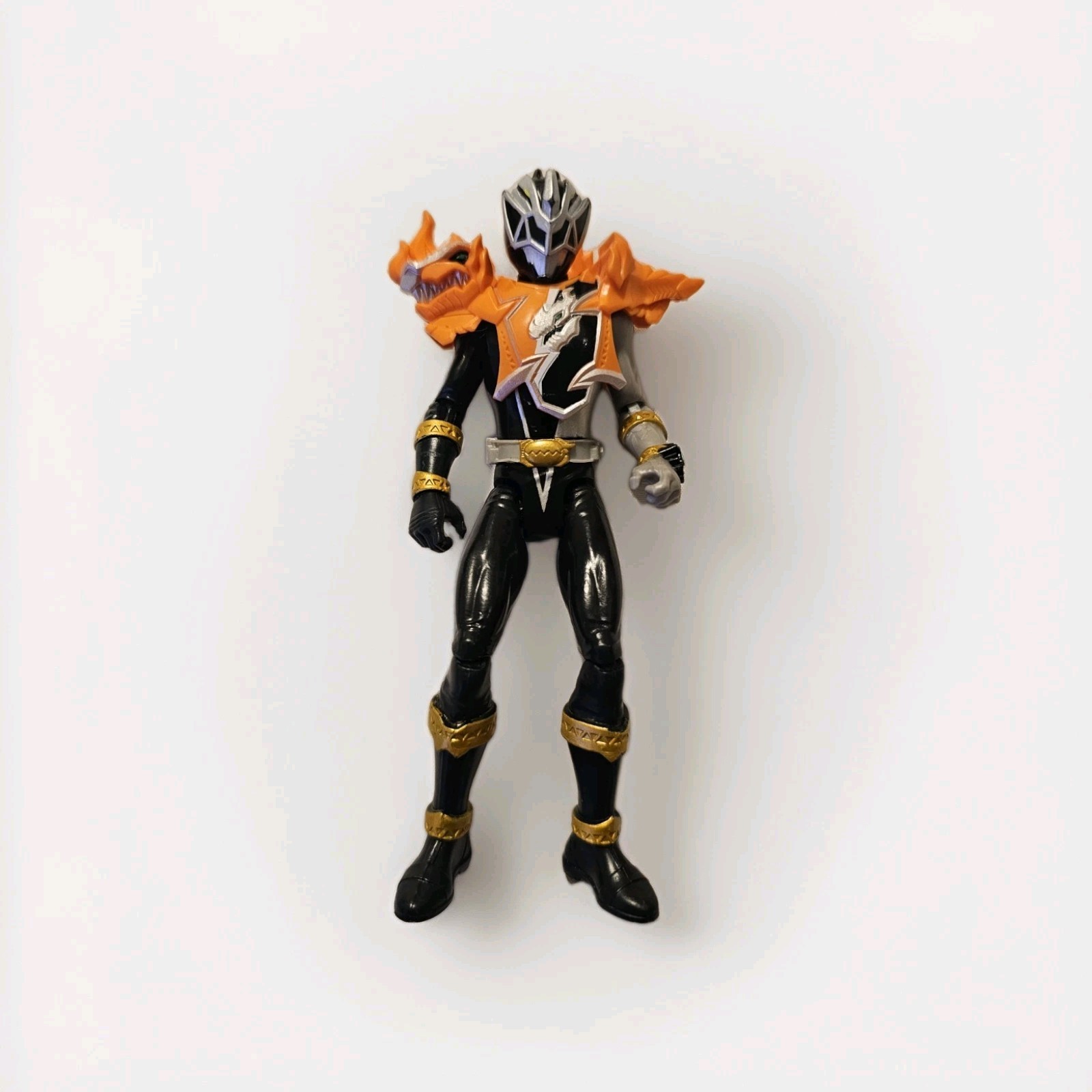 Power Rangers Dino Fury Black Ranger 6&Prime; Action Figure w/ Rare Armor Hasbro 2021