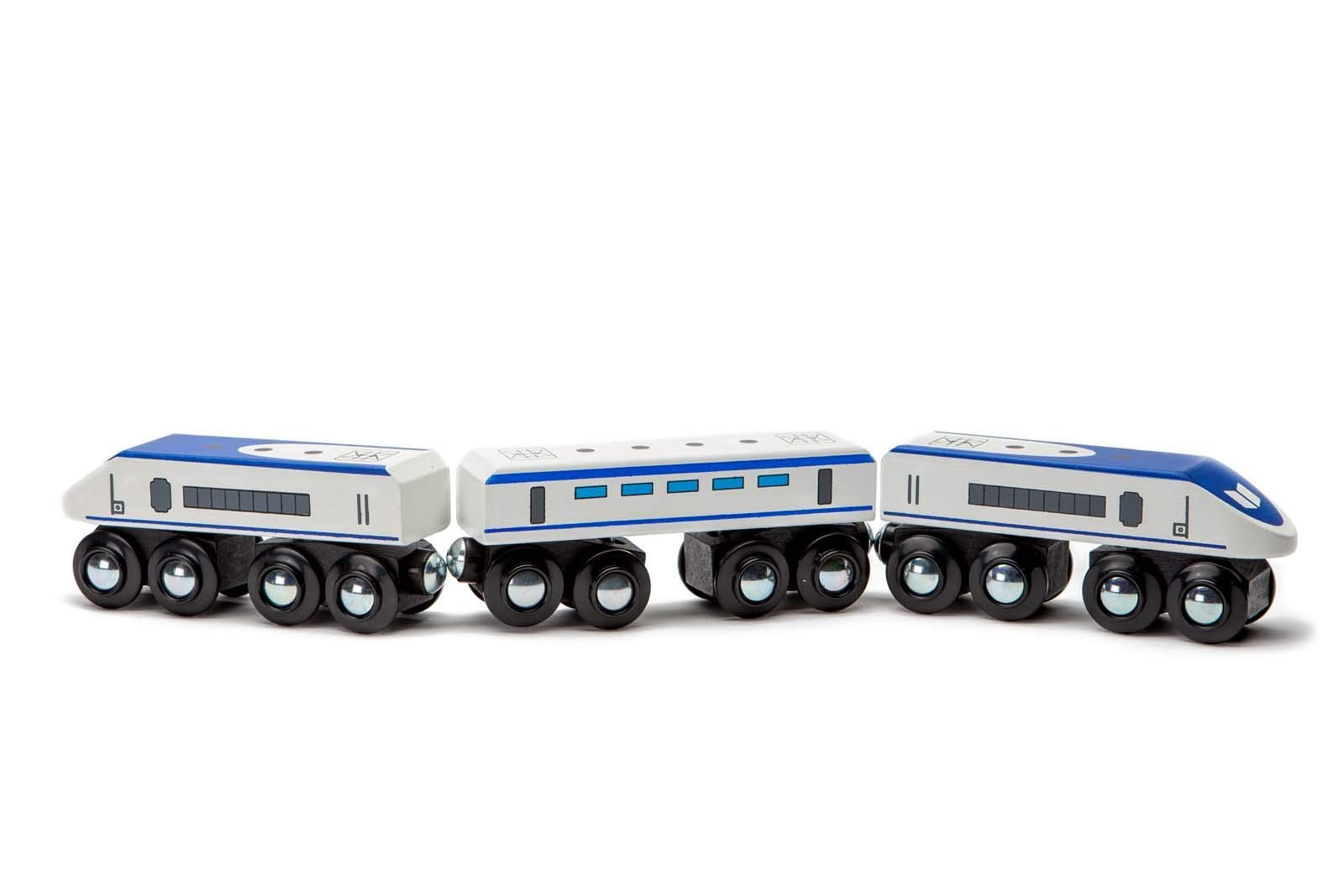 , inc. Express Train Set, Bullet Train for Wooden Train Track, Train Set of 2…