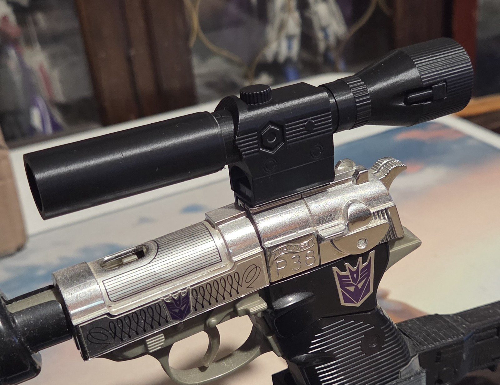 Transformers G1 Megatron 3D Printed Replacement Cannon Scope Upgrade