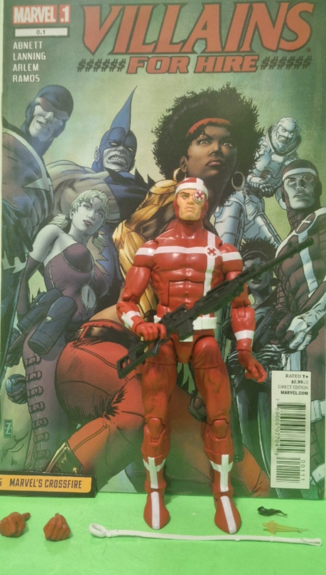 Marvel Legends CROSSFIRE – CASSIE LANG BAF WAVE + COMIC VILLAINS FOR HIRE # 0.1