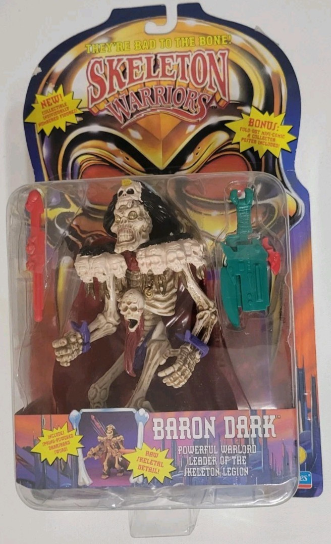 Playmates Skeleton Warriors Baron Dark Figure