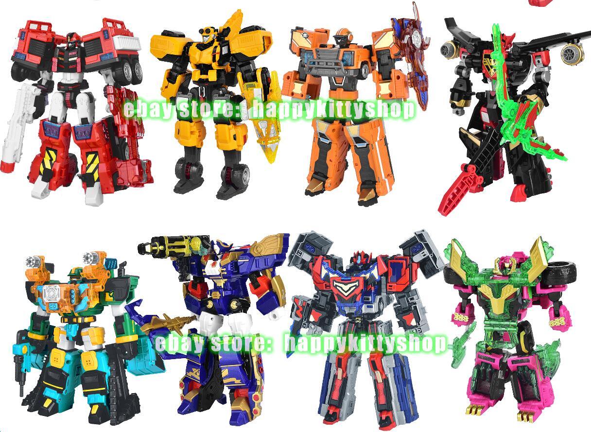 Metal Cardbot 7-11&Prime; Transform Figure Boys Kids Toy Car Truck Plane Vehicle Robot