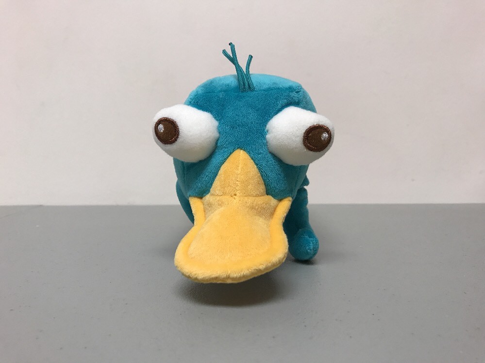Disney 10” Perry Mini Bean Bag Plush – Phineas and Ferb – NEW with Original Tags