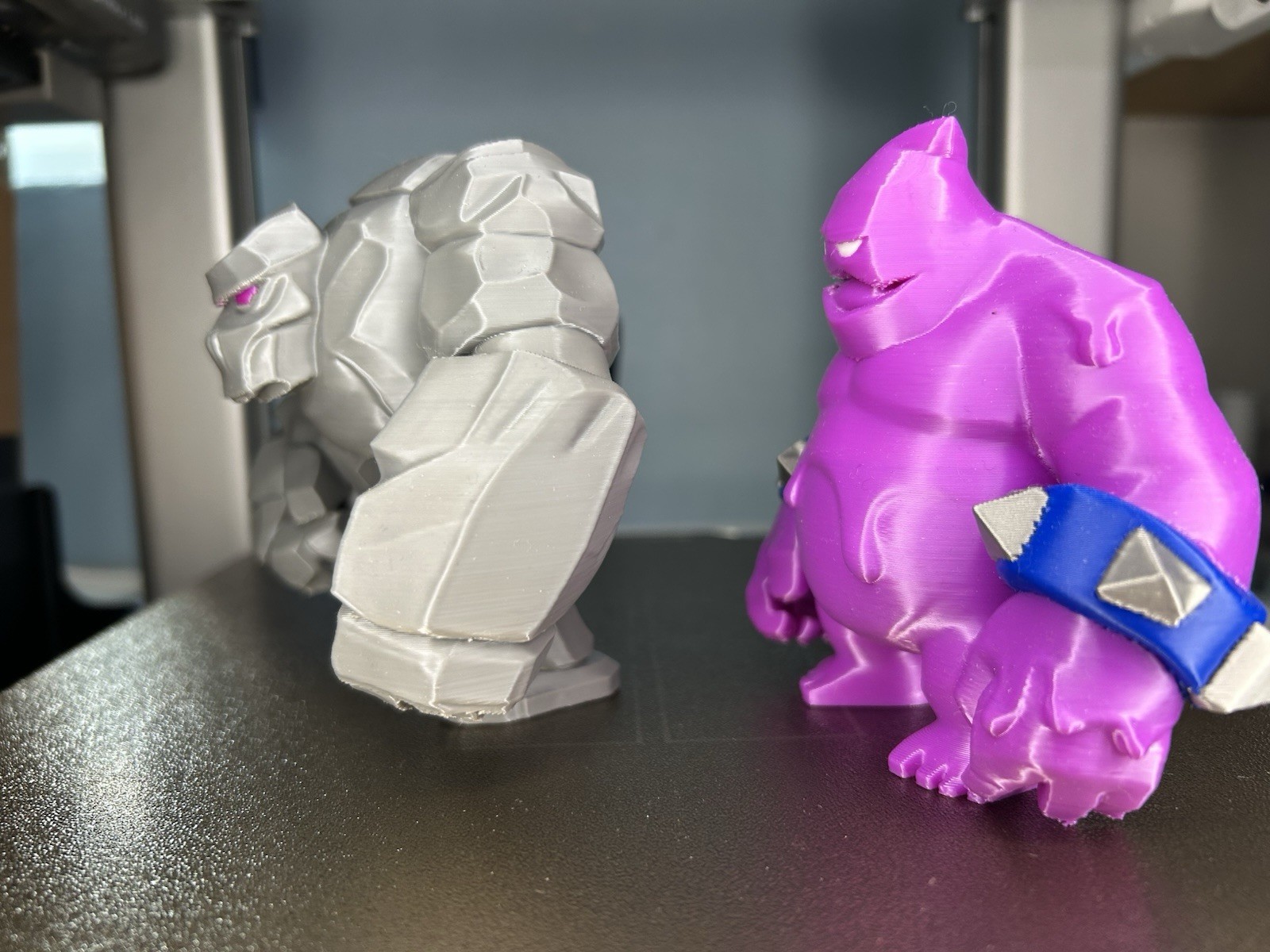 Clash Royale Golem & Elixir Golem Set 3D Printed Figurine Toys for Kids & Teens