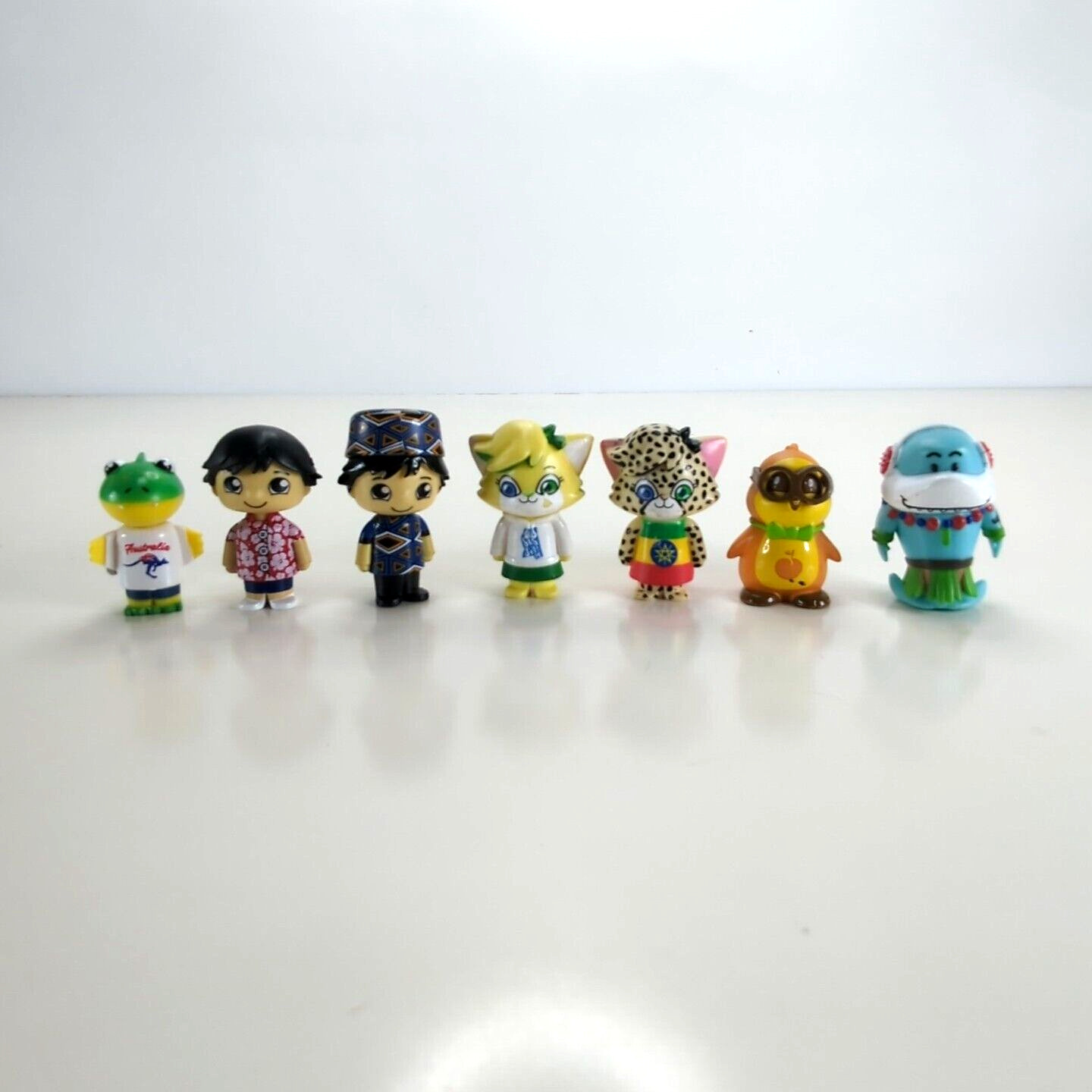 Ryan&rsquo;s World Mixed Lot Of 7 – 2&Prime; Figures Gill, Alpha Lexa, Ryan, Peck & Gus Used