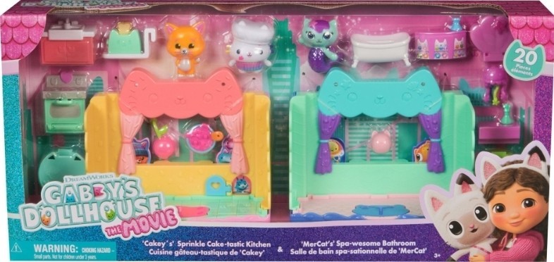 Gabby&rsquo;s Dollhouse The Movie Room Bundle Toys Figures For Kids 3+ Years Olds NEW