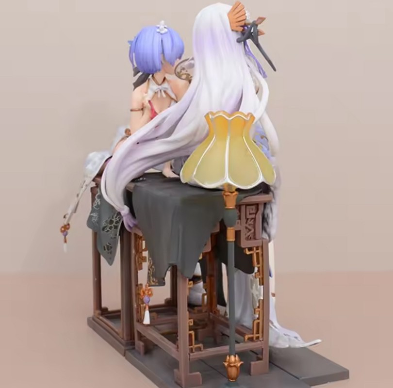 Set 2: Zero Starting Life in Another World Rem/Emilia RAM Premium Anime Figure